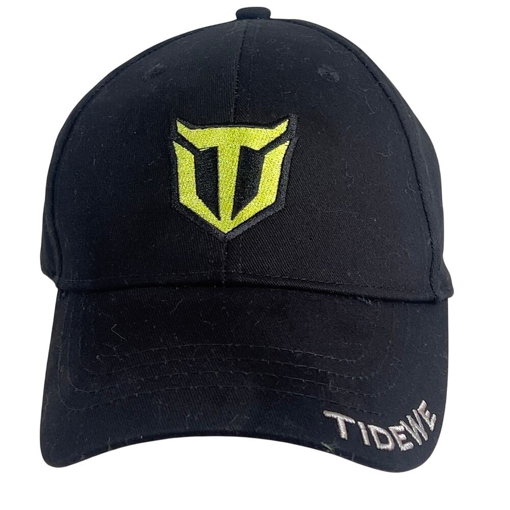 TideWe Hunting Outdoor Baseball Cap Black Yellow Embroidered Logo Trucker OSFA